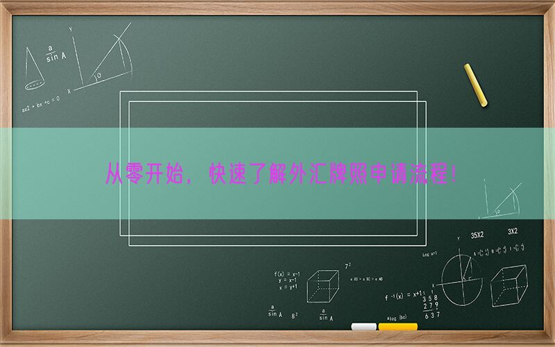 从零开始，快速了解外汇牌照申请流程！(图1)