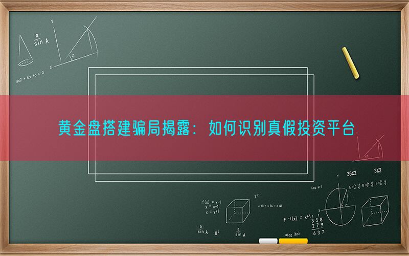 黄金盘搭建骗局揭露：如何识别真假投资平台(图1)