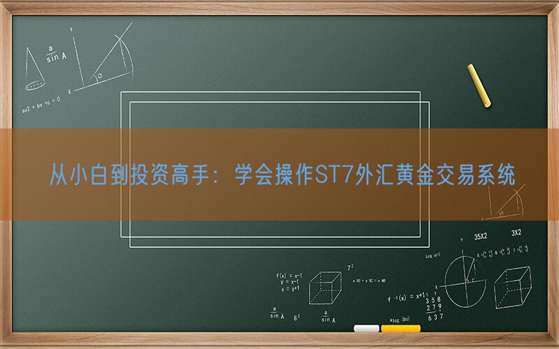 从小白到投资高手：学会操作ST7外汇黄金交易系统(图1)