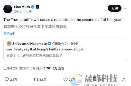 特朗普vs马斯克：吵架过程精彩片段-市场参考-MT5搭建ST5搭建(图12)
