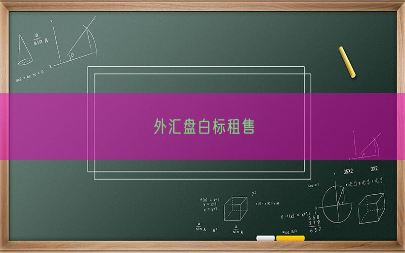 外汇盘白标租售(图1)
