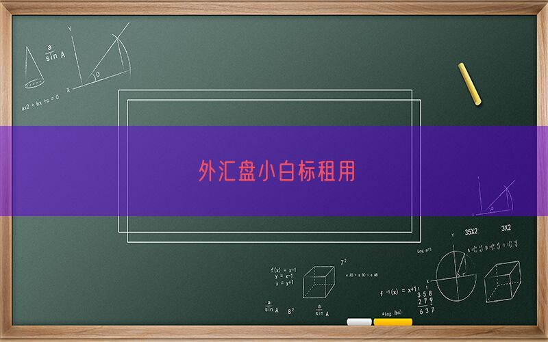 外汇盘小白标租用(图1)