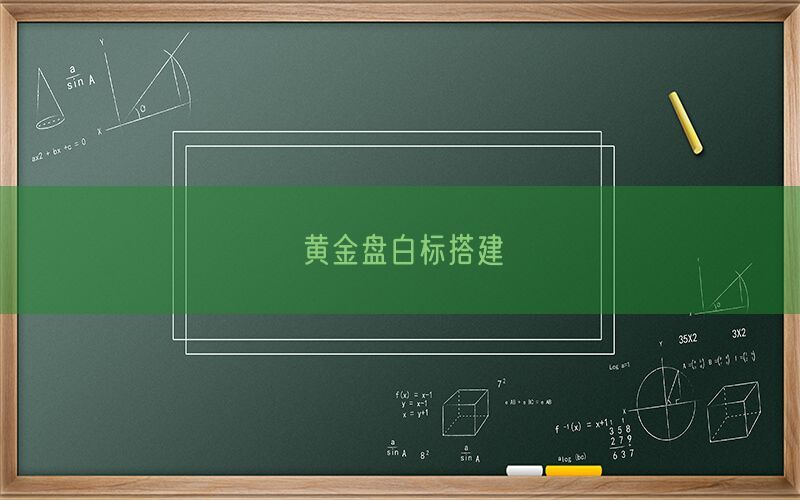 黄金盘白标搭建(图1)