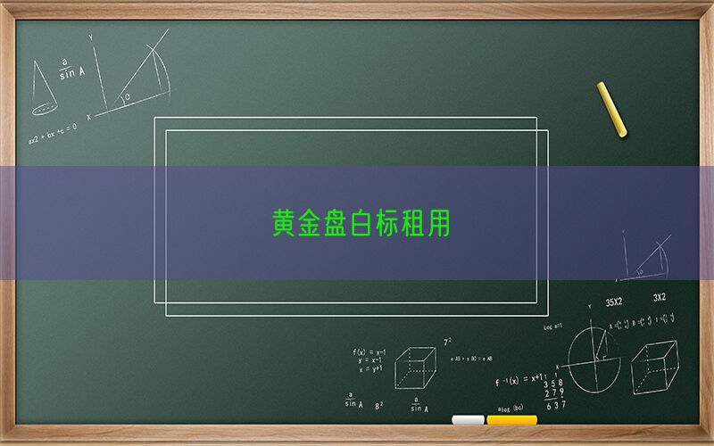 黄金盘白标租用(图1)