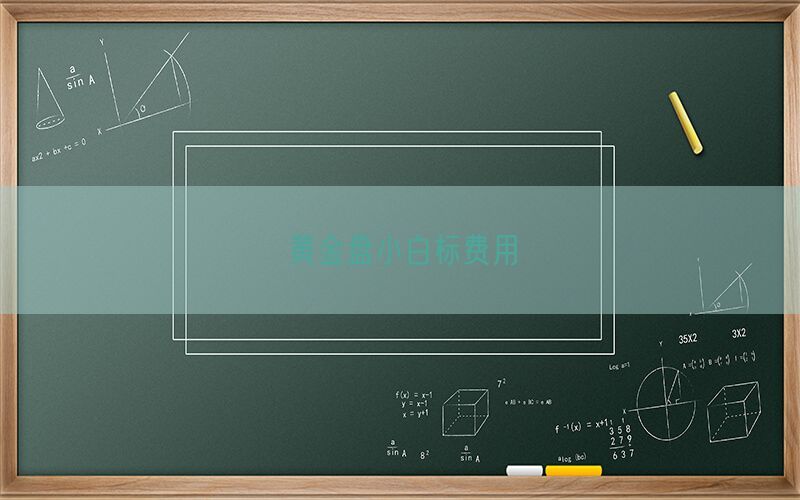 黄金盘小白标费用(图1)