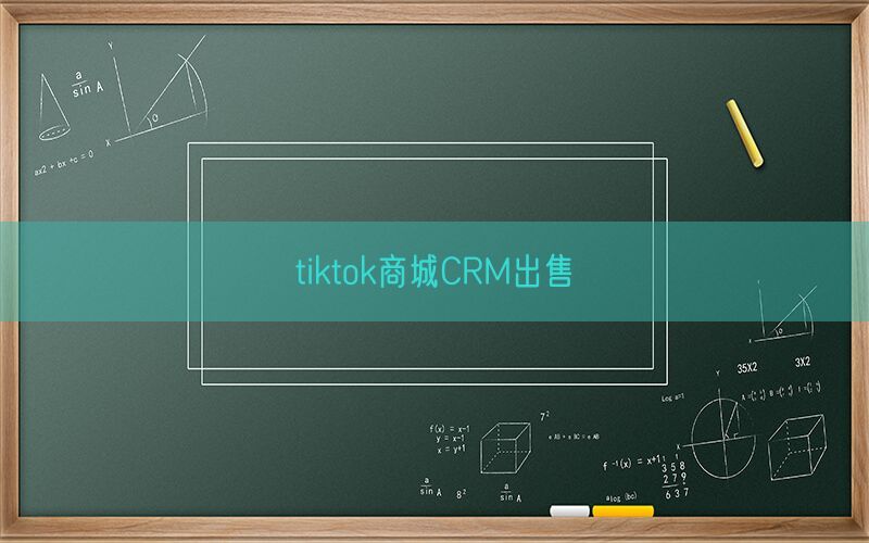 tiktok商城CRM出售(图1)