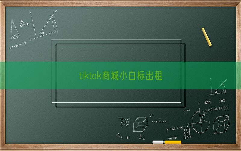 tiktok商城小白标出租(图1)
