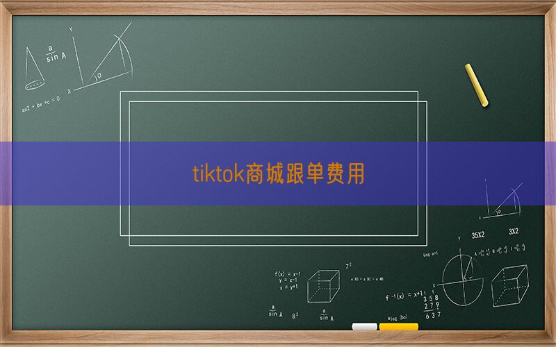 tiktok商城跟单费用(图1)