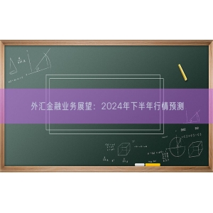 外汇金融业务展望：2024年下半年行情预测