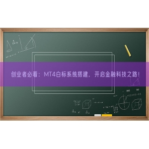 创业者必看：MT4白标系统搭建，开启金融科技之路！