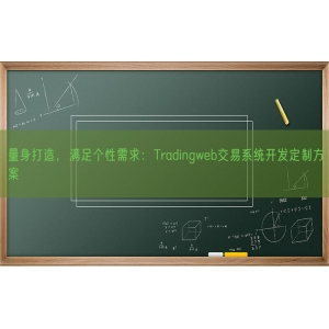 量身打造，满足个性需求：Tradingweb交易系统开发定制方案