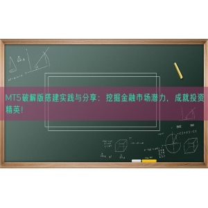 MT5破解版搭建实践与分享：挖掘金融市场潜力，成就投资精英！