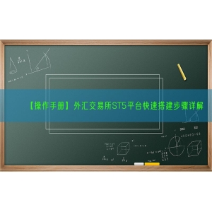 【操作手册】外汇交易所ST5平台快速搭建步骤详解