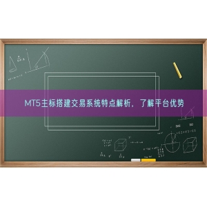 MT5主标搭建交易系统特点解析，了解平台优势