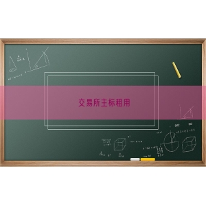 交易所主标租用