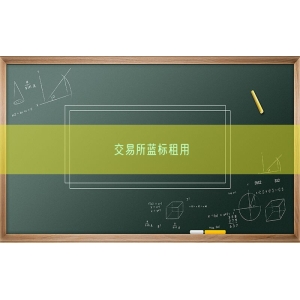 交易所蓝标租用