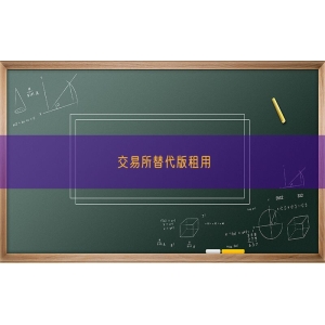 交易所替代版租用