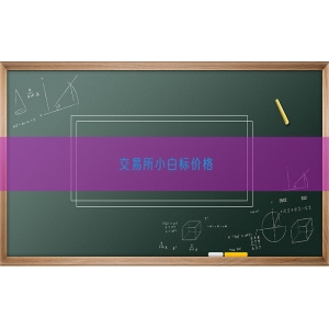 交易所小白标价格
