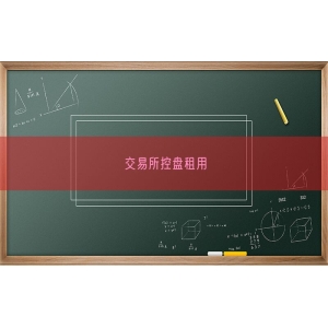 交易所控盘租用