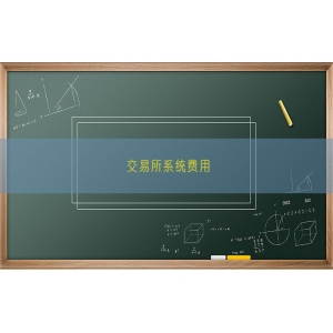 交易所系统费用