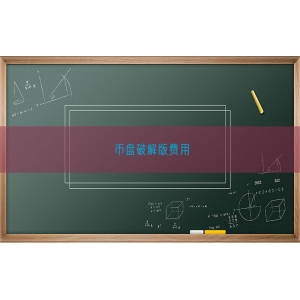 币盘破解版费用