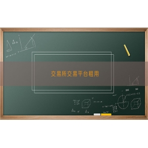 交易所交易平台租用