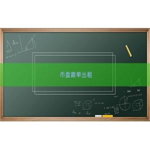 币盘跟单出租