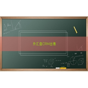 外汇盘CRM出售