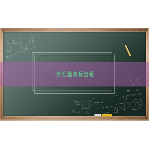 外汇盘灰标出租