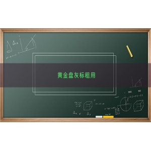 黄金盘灰标租用