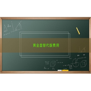 黄金盘替代版费用