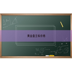 黄金盘主标价格