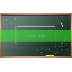黄金盘主标租用