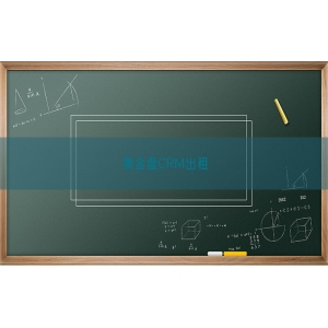 黄金盘CRM出租