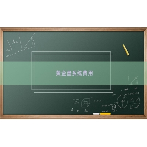 黄金盘系统费用