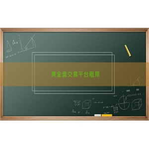 黄金盘交易平台租用