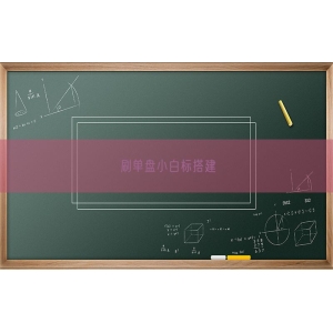刷单盘小白标搭建