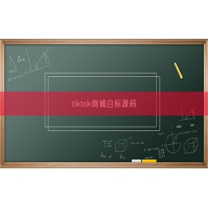 tiktok商城白标源码