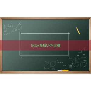 tiktok商城CRM出租