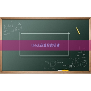 tiktok商城控盘搭建