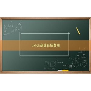 tiktok商城系统费用