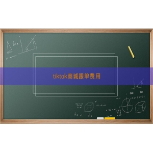 tiktok商城跟单费用