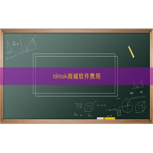 tiktok商城软件费用