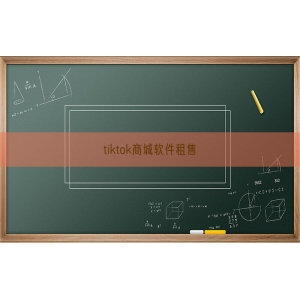 tiktok商城软件租售
