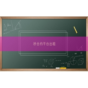 秒合约平台出租