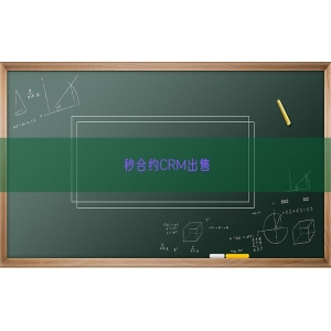 秒合约CRM出售