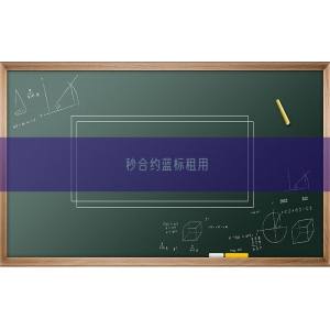 秒合约蓝标租用
