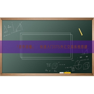 「易学易懂」：快速入门ST5外汇交易系统搭建